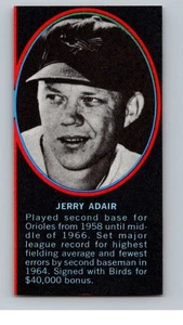 1971 Dell Today's Team Baseball Stamps Jerry Adair GREATS Baltimore Orioles - Picture 1 of 2