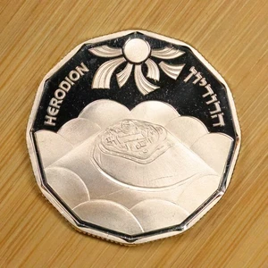 Israel 1983 1 Shequel Plata .850 - Herodión 14,4 g 30 mm - Imagen 1 de 2