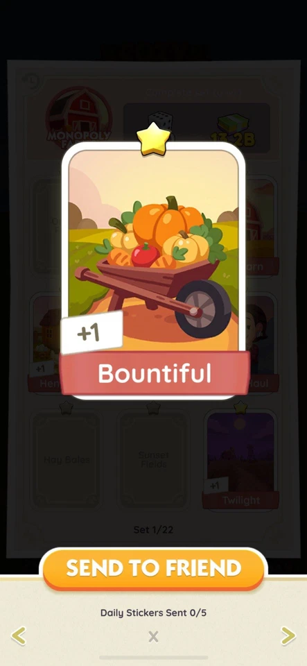 Bountiful-Monoply Go Sticker Fast Sending - Image 1 of 1