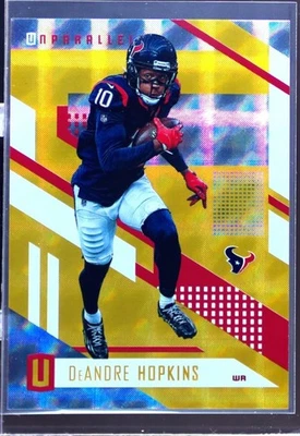 2017 Unparalleled DeAndre Hopkins Yellow /199 #51 Texans - Image 1 of 2