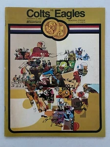 1969 programa de fútbol americano de la NFL Baltimore Colts vs Philadelphia Eagles ¡raro de colección! - Imagen 1 de 1