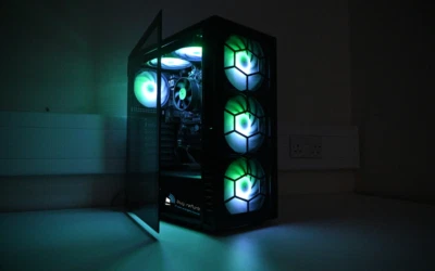 Next day delivery Powerful Gaming PC 6-core i7 512 SSD+4TB HDD RTX 3050 Win11 s1 - Image 1 of 4