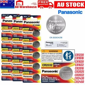 CR2032 CR1616 CR1620 CR1632 CR2025 CR2450 Lithium Button Battery 3V Panasonic - Picture 1 of 20