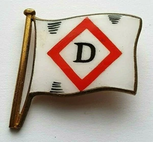 Friedrich A. Detjen & Co Hamburg Deutsche Reederei Emaille Mützenabzeichen Mitte  - Bild 1 von 3