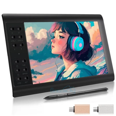 Artist Pro Graphics Drawing Tablet 10x6" Screen Battery-free pen 12 Shortkey NEW - Image 1 of 4