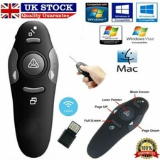 Presentation Clicker Wireless Presenter Remote, PowerPoint Clickers with  Laser Pointer, RF 2.4GHz USB Wireless Presenter Clicker for PowerPoint  Presentations for Mac/Laptop/Computer 