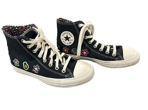 Converse Womens Chuck Hi Embroidered Avocado cherry Flower Flower Womens 9 CLEAN - Picture 1 of 13