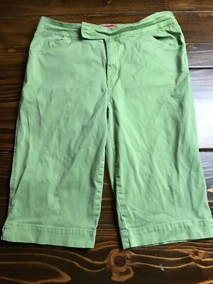 Calça Gloria Vanderbilt, Feminina Tamanho 12, Verde, Capri, Bolsos - Imagem 1 de 4