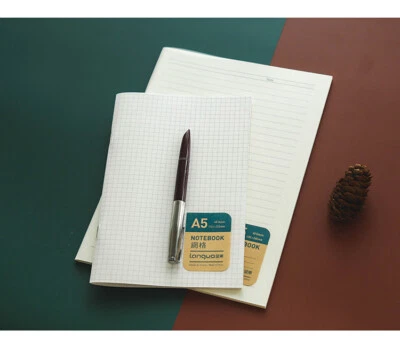 2 pcs/lot A5 PP Cover 5*8 Workbook Horizontal Grid Notebook Soft Cover - Image 1 of 4