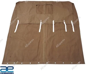 Canvas Soft Top Tan Color Fits For Willys Jeeps Ford MB GPW ECs - Picture 1 of 6