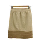 Norries Nolley's Sophi Skirt Trapezoid Gather Knee Length 34 Beige Tea Brown Wom