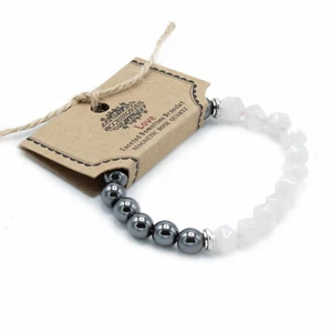 Faceted Gemstone Bracelet - Magnetc Rose Quatz - Brand NEW - Picture 1 of 1