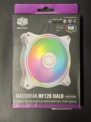 Cooler Master MasterFan MF140 Halo White Edition Duo-Ring Addressable Gen2 RGB - Image 1 of 4