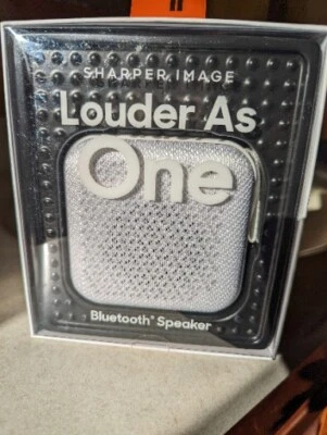 Sharper Image - Louder As One Bluetooth Speaker - White - Image 1 of 4