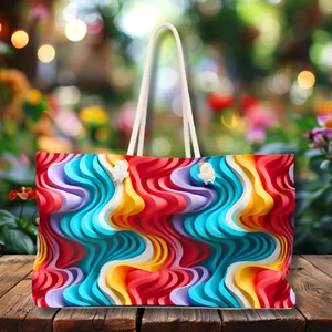 Optical Illusion Deluxe Shopper Tasche - bunte Alltagstasche - Bild 1 von 11