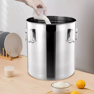 48L Stainless Steel Airtight Container Rice Cereal Grain Container Storage Box - Picture 1 of 13