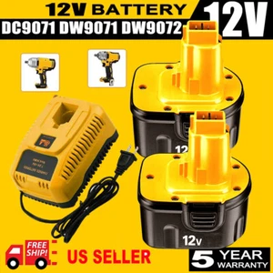 12 Volt For DEWALT DC9071 12V Battery /Charger DW9071 DW9072 DC9740 Replacement - Picture 1 of 17