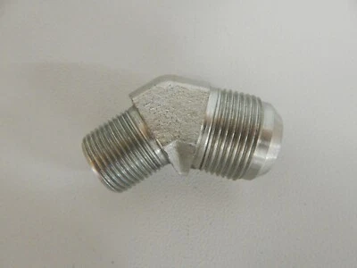 2503-16-12, 45° Codo - 1" Macho JIC 37° Flare x 3/4" Macho NPT Montaje Foto 1 de 3