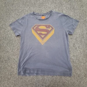 Superman Shirt Mens LARGE blue dc comics cotton t-shirt modern casual Size L - Picture 1 of 12