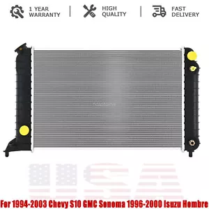 1531 Radiator For 1994-2003 Chevy S10 GMC Sonoma 1996-2000 Isuzu Hombre 2.2L - Picture 1 of 11