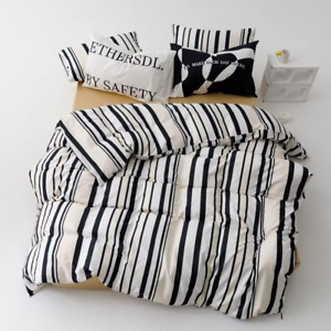 Black and White Striped Comforter Sets Full Boho White Bedding Comforters Cotton