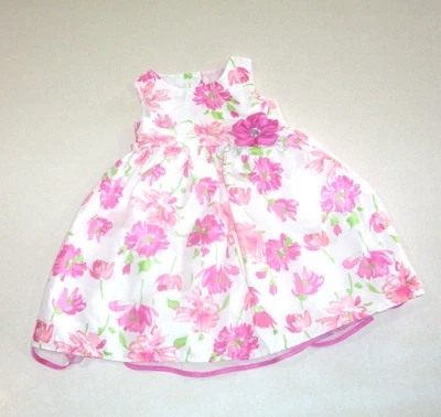 Toddler Girl's La Princess White with Floral Print Sleeveless Dress 2T - Image 1 of 2