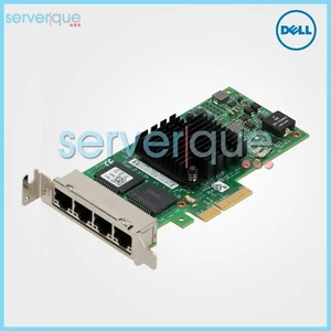 T34F4 Dell Intel I350-T4 Intel 1Gbps Quad Port PCIe Ethernet Server Adapter - Afbeelding 1 van 3