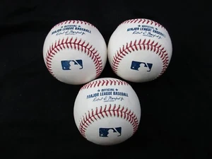 Lot 3 Rawlings Official Major League game baseballs MLB Manfred Jr 1/4 Dozen - Picture 1 of 3