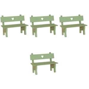 Hocker Garten Bank Landschaft Dekoration Maniature Holzbank Fee Miniaturen - Bild 1 von 12