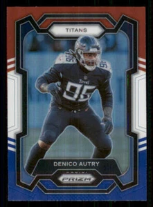 2023 Panini Prizm Prizms Red White and Blue #283 Denico Autry - Imagen 1 de 2
