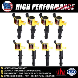 Set of 8 Ignition Coils for 2004 2005 2006 2007 2008 2009 2010 Ford F-150 5.4L - Picture 1 of 12