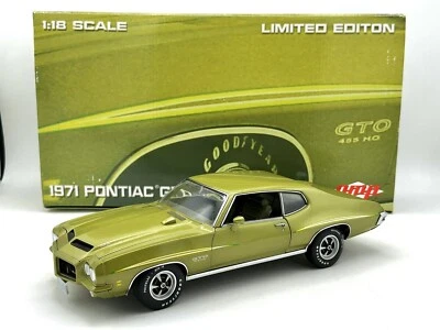 1971 VINTAGE PONTIAC GTO TROPICAL LIME GREEN CAR GMP 1:18 LIMITED EDITION RARE - Image 1 of 4