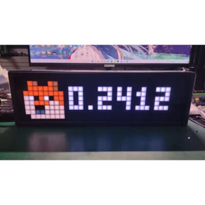 31cm Cyfrowy wyświetlacz rynku walutowego RSP8266 WS2812B Kryptowaluta Czas rzeczywisty Pr - Zdjęcie 1 z 5