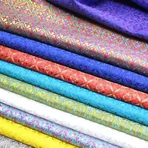 Jacquard Fabric Tapestry Damask Satin Floral Dyed Cushion Cover Kimono Patchwork - Picture 1 of 22