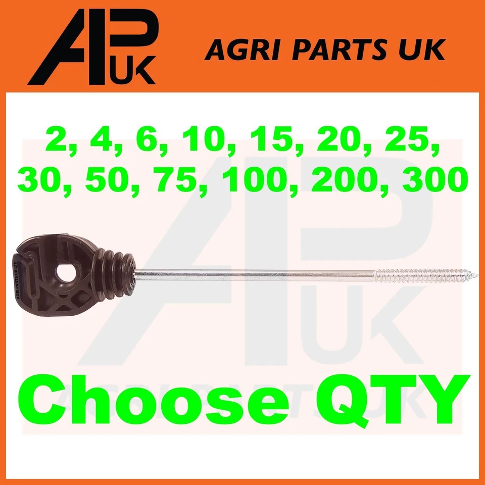 UN-BRANDED WÄHLEN MENGE Elektrozaun lang Mehrzweck Schraube Isolatoren Ringband Polydraht