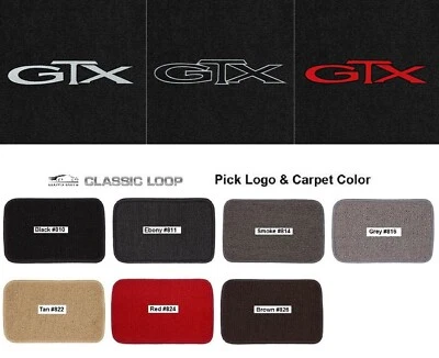 Lloyd Mats Classic Loop Plymouth GTX Logo Front Floor Mats (1968-1971) Foto 1 de 4