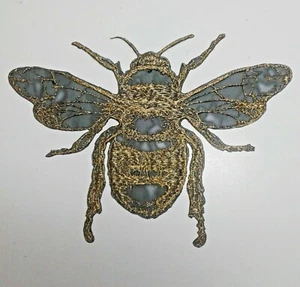 Golden Bee Large Handmade Embroidered Patch - Picture 1 of 8