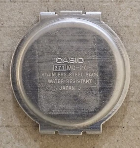 Casio 371 MQ-24 Tapa case back cover stainless steel Japan - Picture 1 of 2