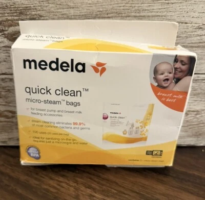 Bolsas de micro vapor Medela Quick Clean - 5 bolsas ¡NUEVAS! Foto 1 de 3