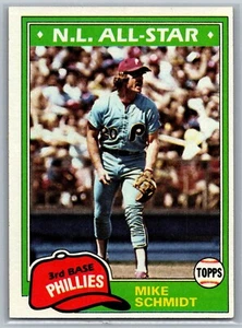 (3) 1981 Topps Baseball #540 Mike Schmidt HOF (Phillies) - Picture 1 of 6