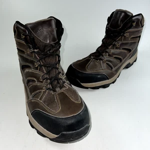 Eddie Bauer Mens Waterproof Hiking Work Boots Brn Leather US12M, EU 45.5, Mex 30 - Picture 1 of 17
