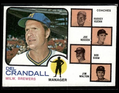 1973 Topps Field Leaders #646 Crandall/Kuenn/Nossek/Shaw/Walton - Image 1 of 2