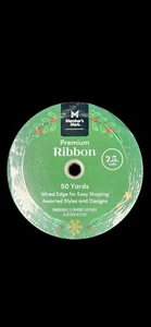 Member's Mark Wired Edge Premium Holiday Ribbon, 2.5" Wide x 50 Yards - Picture 1 of 2