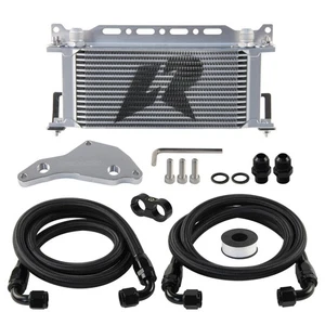 AN10 16 Row Oil Cooler Kit Thermostat Adapter For BMW N54/N55 E60 E61 535i 535xi - Picture 1 of 10