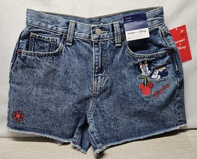 Pantalones Cortos de Jean Old Navy X Disney Cintura Alta Corte Para Niñas, Talla 16/Nuevos Foto 1 de 4
