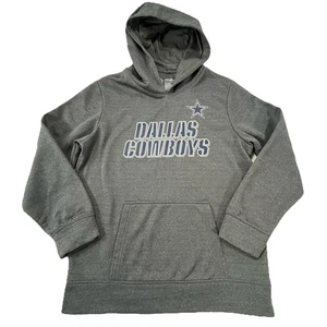 Dallas Cowboys Authentic Pullover Hoodie Sweatshirt Youth Large 14/16 NFL Logo - Picture 1 of 9
