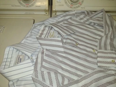 De colección 2 Camisas de Vestir Para Hombre Arrow Kent Manga 14 "Cuello 31" Con Bolsillo Foto 1 de 4