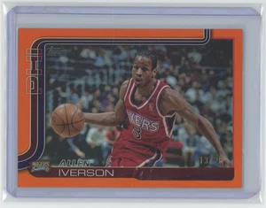 2025-26 Topps Basketball #253 Allen Iverson Season ORANGE FOIL #'D /25 SIXERS - Picture 1 of 2