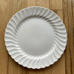 MYOTT Olde Chelsea Staffordshire Large Round White Serving Platter. 13.75” - Picture 1 of 3