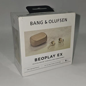 Bang & Olufsen BEOPLAY EX True Wireless Earbud Headphones Gold NEW ON BOX SEALED - Picture 1 of 4